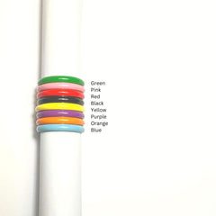 Coloured Enamel Rings