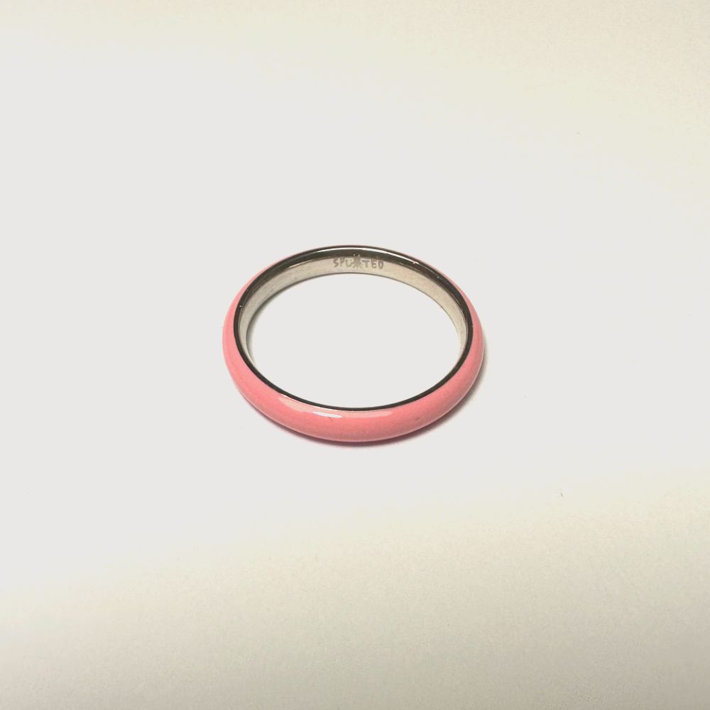 Sploted Colour Enamel Rings