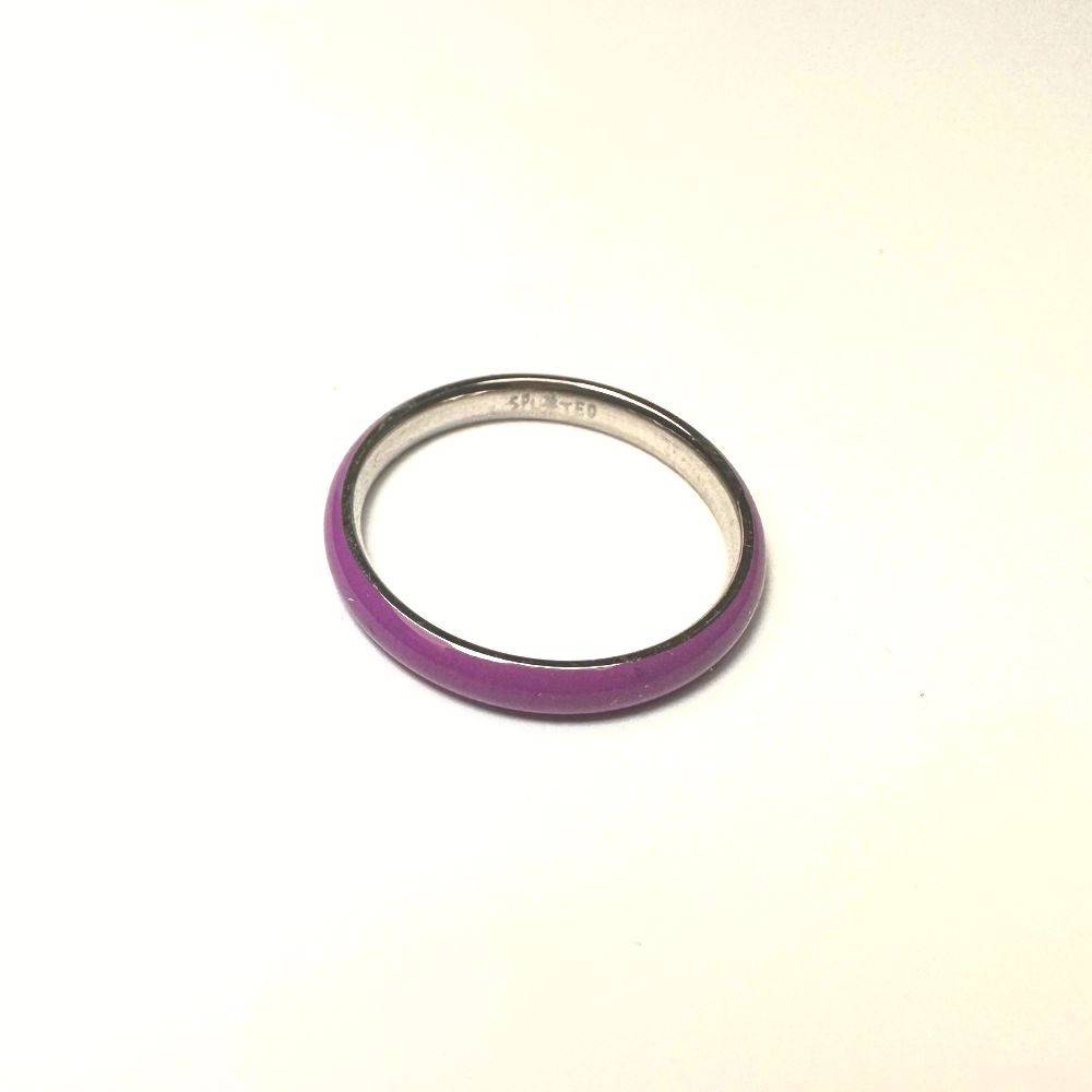 Sploted Colour Enamel Rings