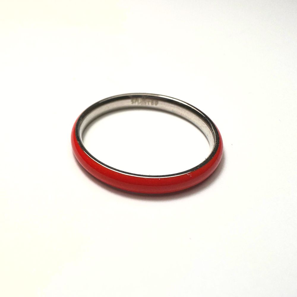 Sploted Colour Enamel Rings