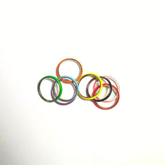 Sploted Colour Enamel Rings